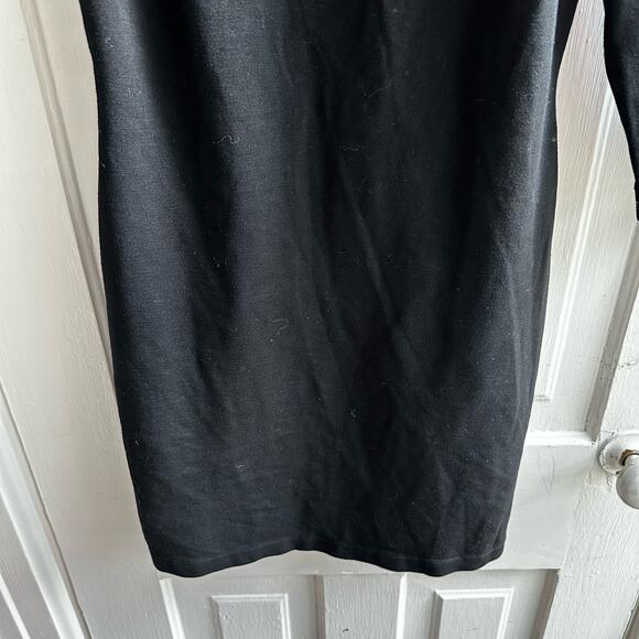 Jay Godfrey One Shoulder Sheath Dress Fishnet Strap Black - Picture 6 of 8